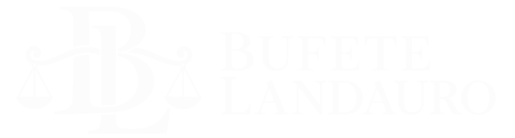 Logotipo jurídico dorado Bufete Landauro (1) (2)